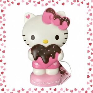 Hello Kitty Valentine Blow Mold Lamp Light Battery Operated Sanrio Decor